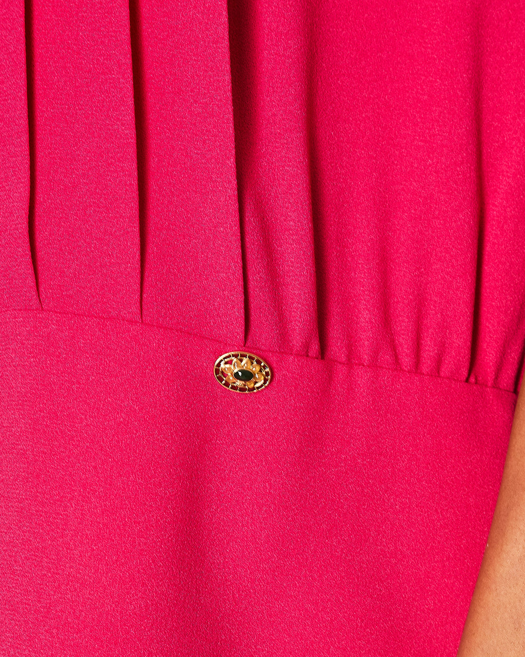 Chanel Pink Sleeveless Pleated Blouse Top Size IT 46 (UK 14-16)