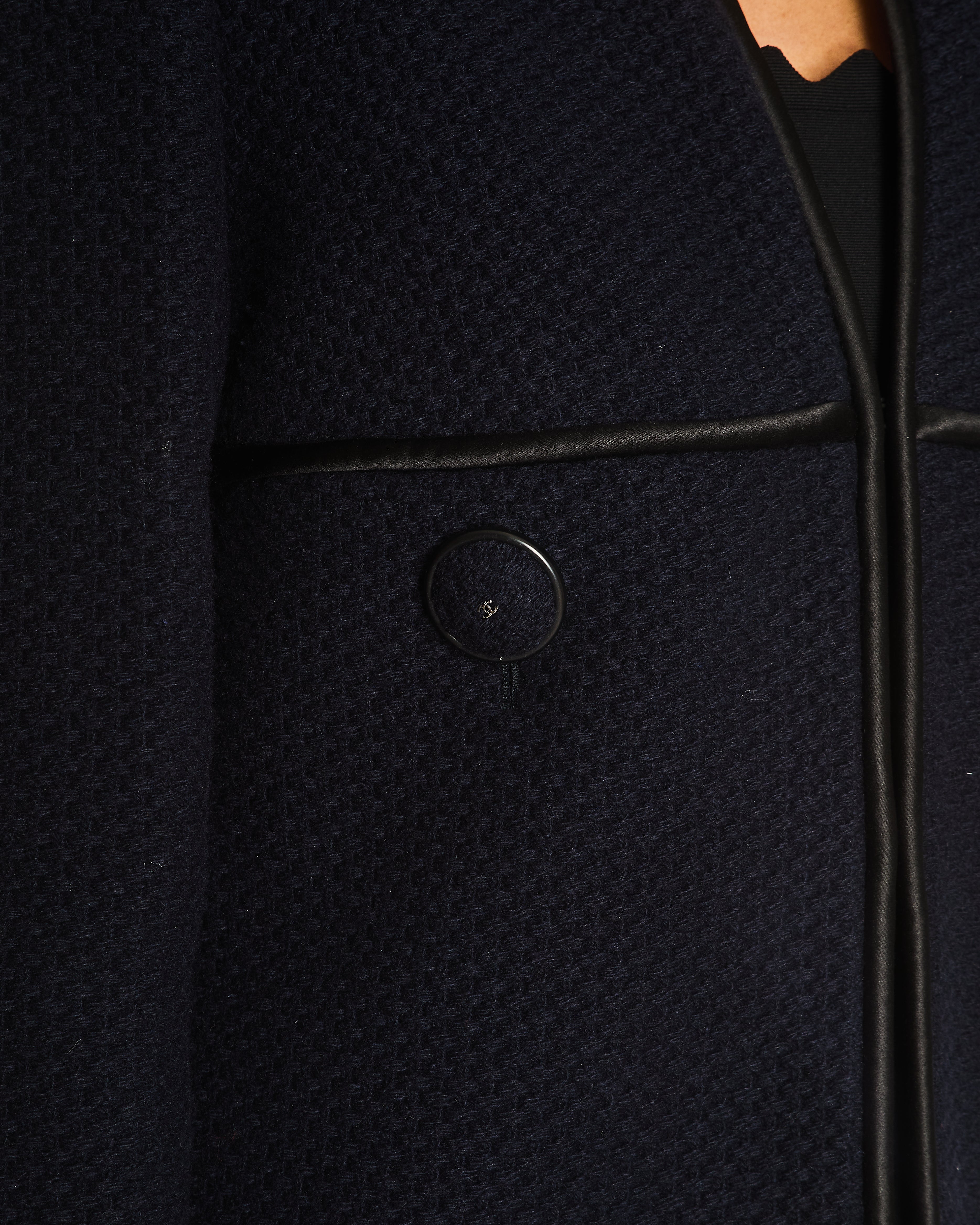 Chanel 15/A Paris - Salzburg Navy Collarless Jacket Size FR 42 (UK 14)