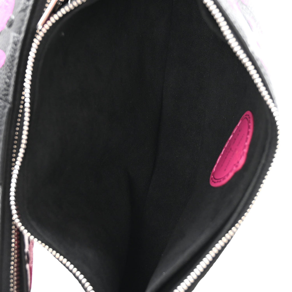 Louis Vuitton LV X YK Empreinte Multi Pochette Accessories Black Fuchsia