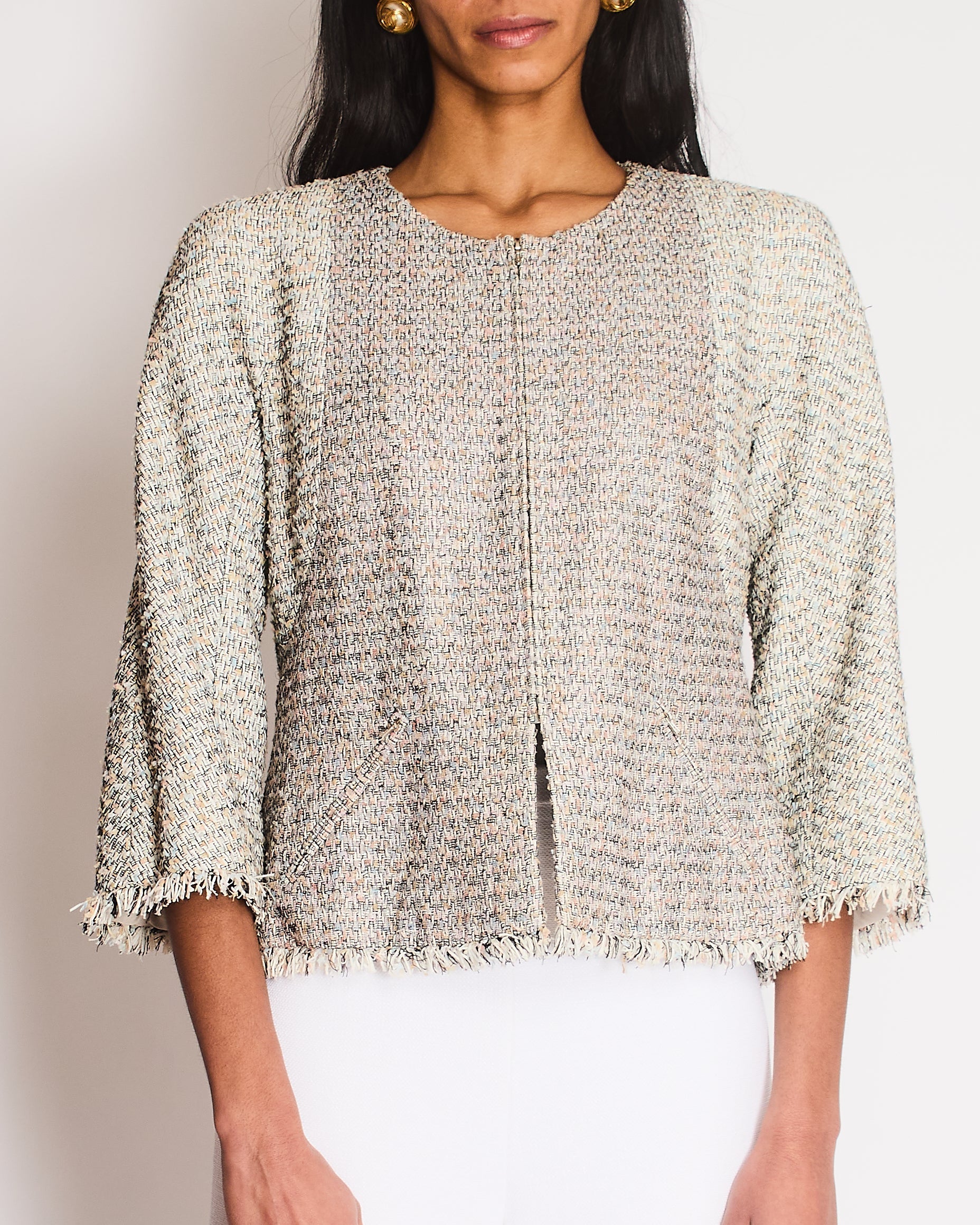 Chanel 22P Multi-Colour Tweed Blazer Size FR 42 (UK 14)