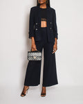 Chanel Navy Single Breasted Two-Piece Jacket and Trouser Set Size FR 42 (UK 14)