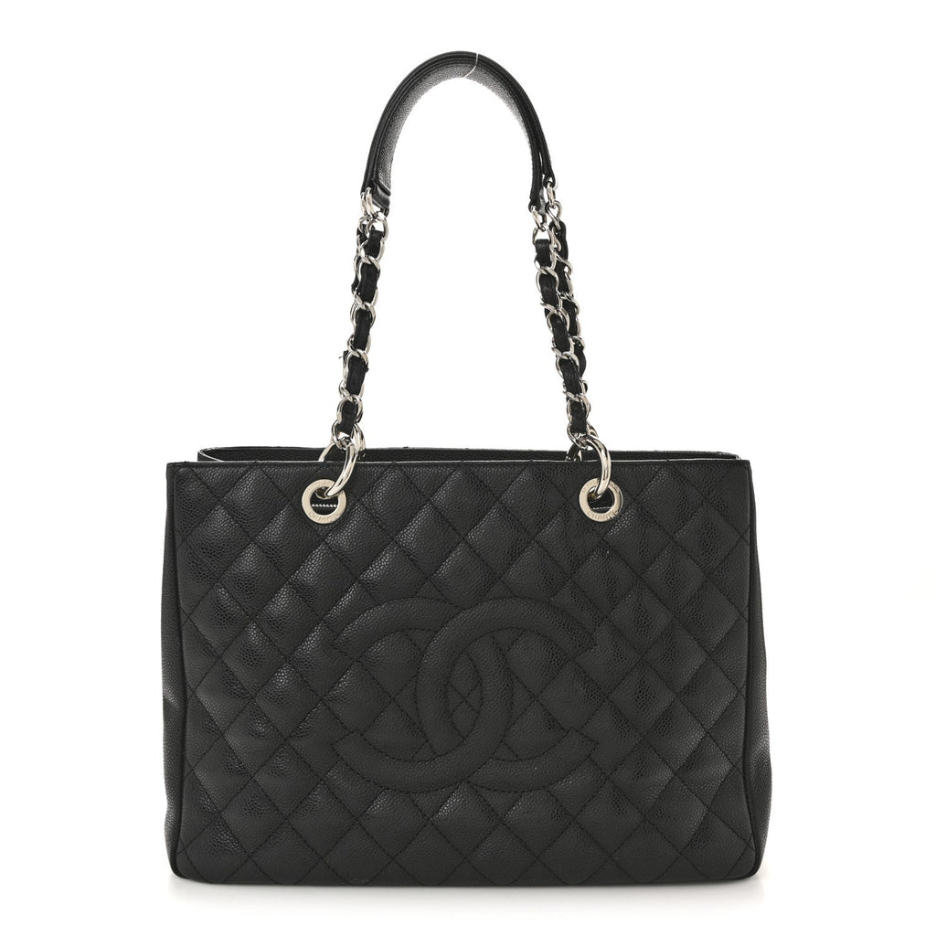Chanel Caviar Quilted Grand Shopping Tote GST Black
