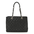 Chanel Caviar Quilted Grand Shopping Tote GST Black