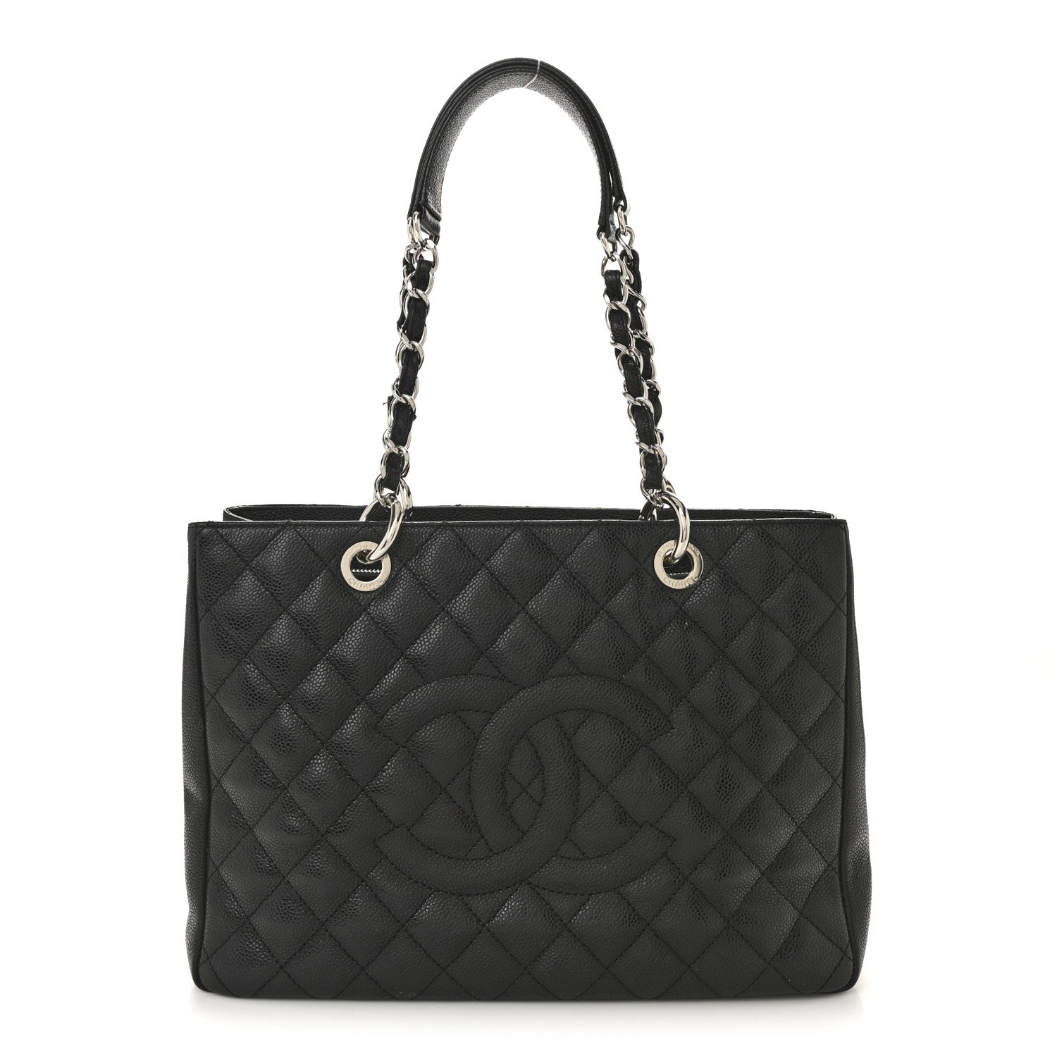 Chanel Caviar Quilted Grand Shopping Tote GST Black