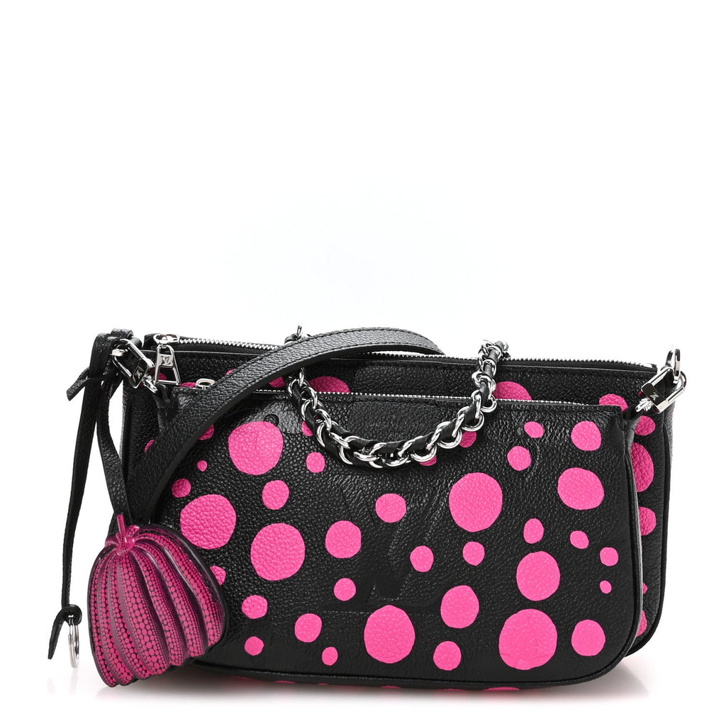 Louis Vuitton LV X YK Empreinte Multi Pochette Accessories Black Fuchsia
