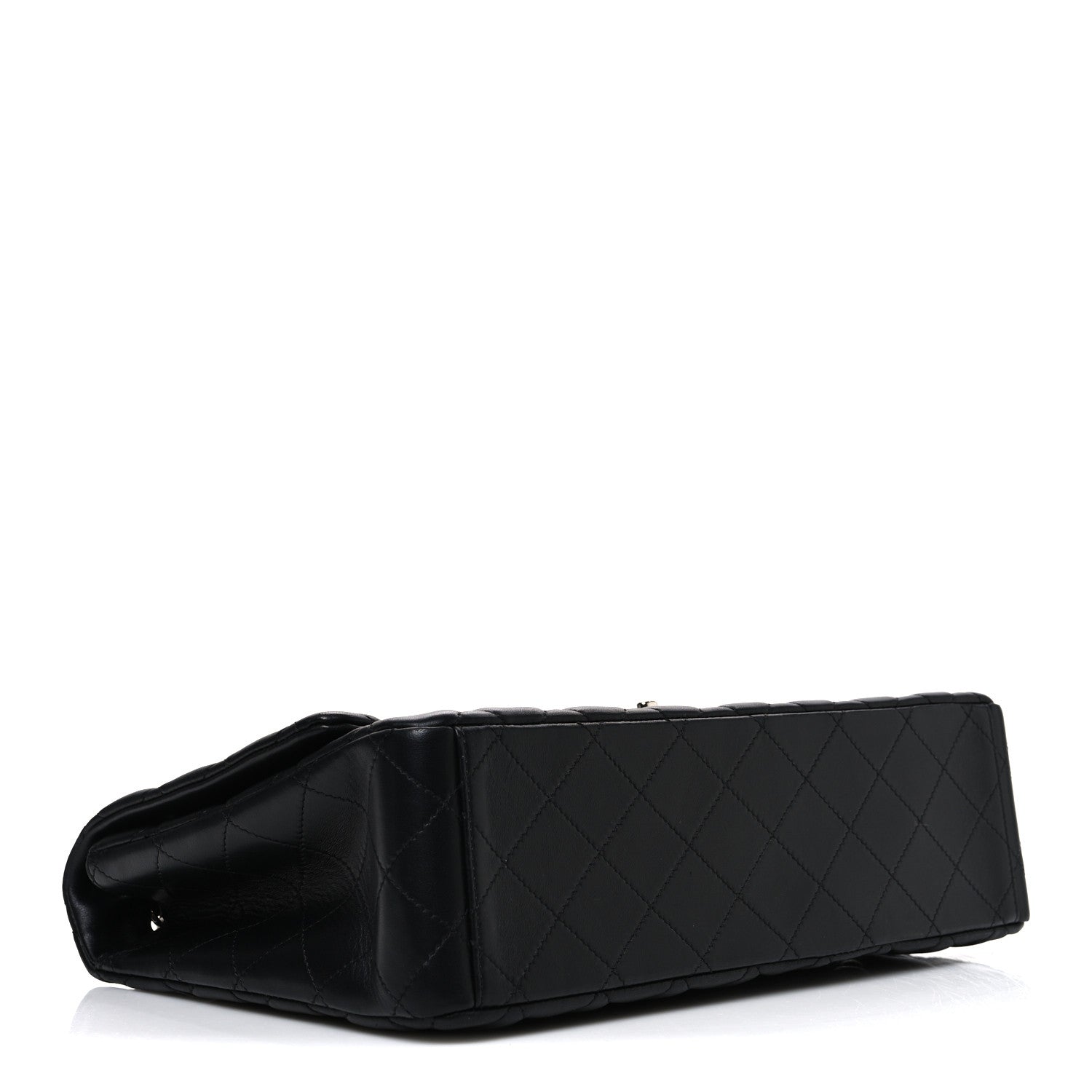 Chanel Lambskin Quilted Maxi Single Flap Black