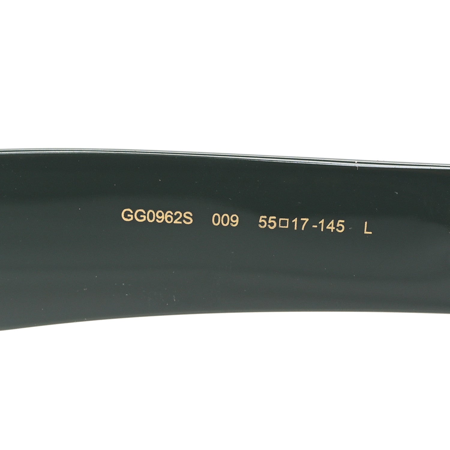 Gucci Acetate Rectangle Sunglasses GG0962S Black Khaki