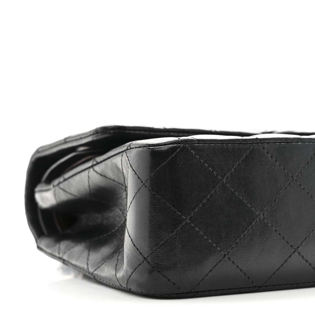 Chanel Lambskin Quilted Medium Double Flap Black