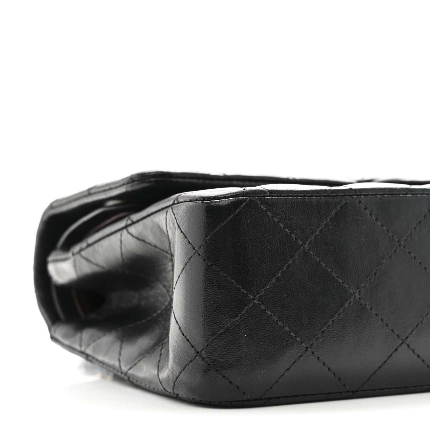 Chanel Lambskin Quilted Medium Double Flap Black