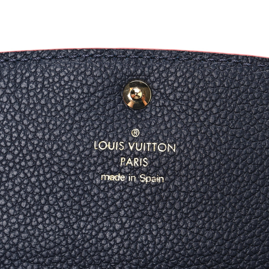Louis Vuitton Empreinte Emilie Wallet Marine Rouge