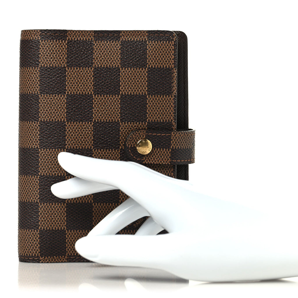 Louis Vuitton Damier Ebene Small Ring Agenda Cover