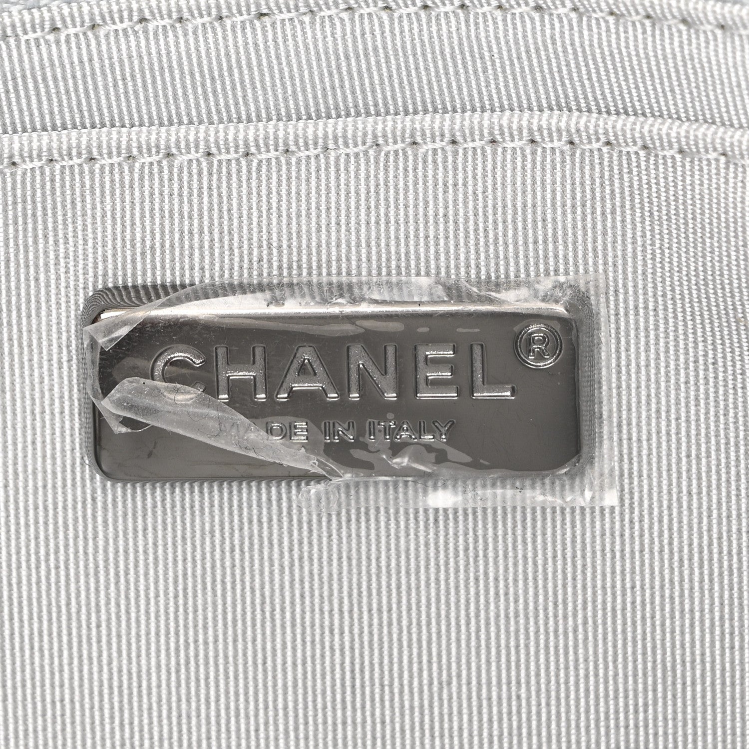Chanel Perforated Metallic Lambskin Small CC Medals Flap Silver