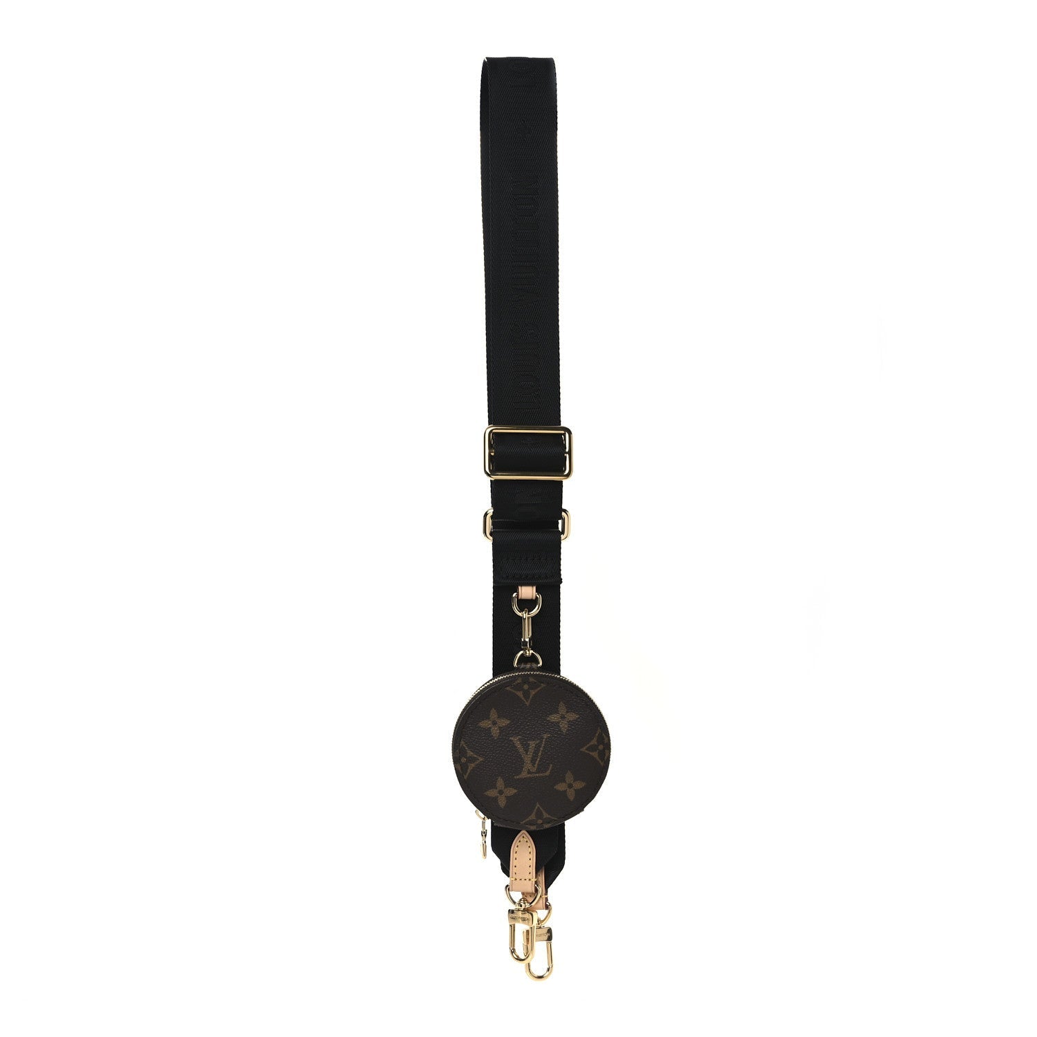 Louis Vuitton Monogram Multi Pochette Accessories Bandouliere Shoulder Strap Black