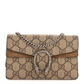 Gucci GG Supreme Monogram Super Mini Dionysus Shoulder Bag Taupe