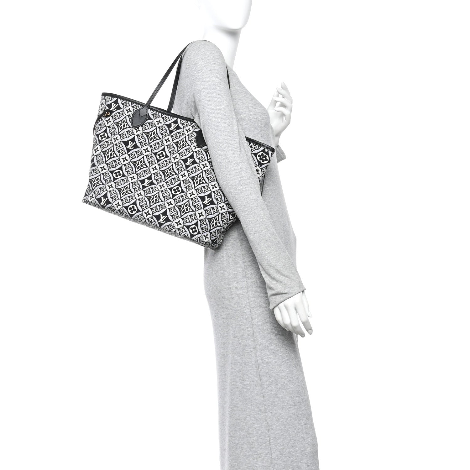 Louis Vuitton Jacquard Since 1854 Neverfull MM Grey
