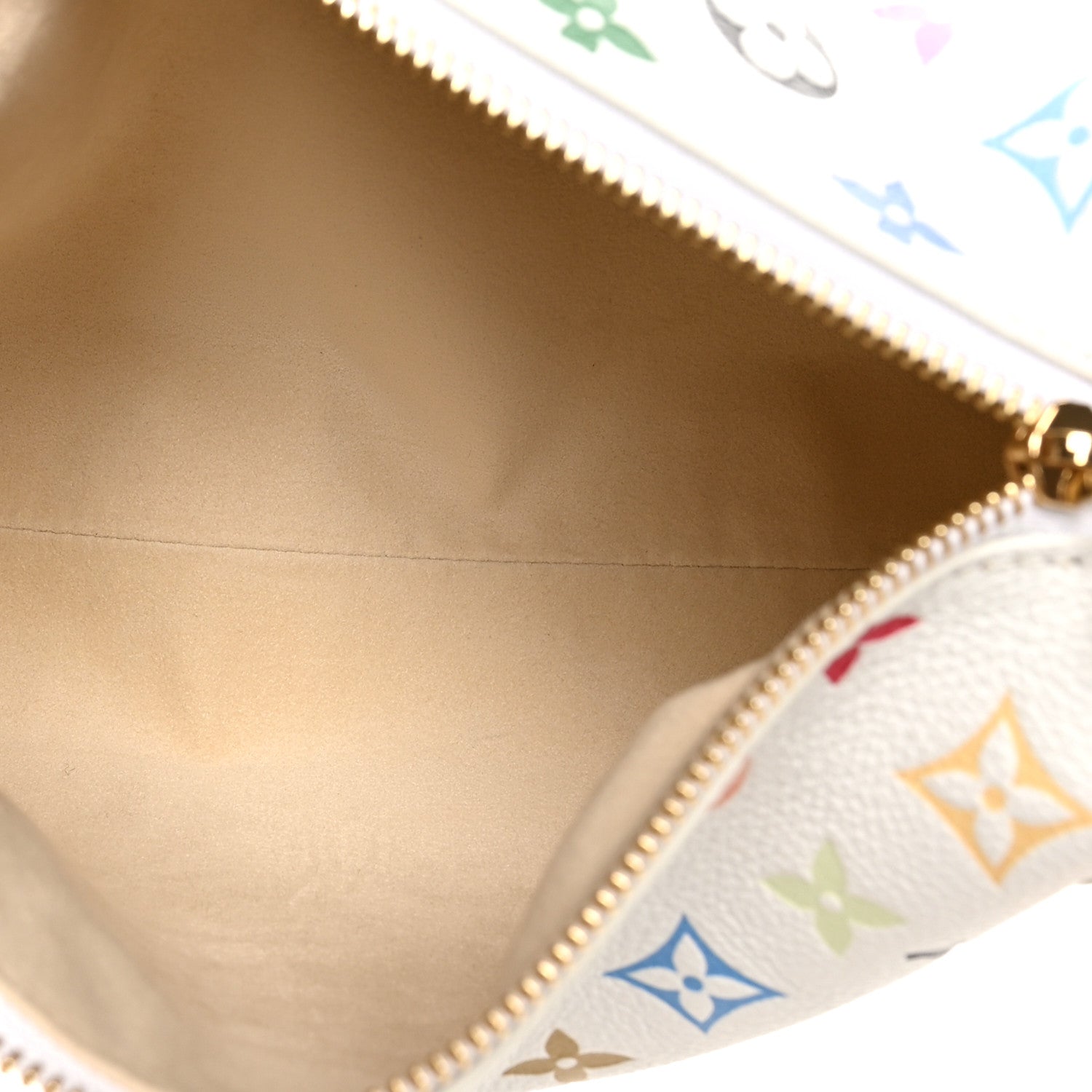 Louis Vuitton LV x TM Cowhide Monogram Multicolor Side Trunk MM White