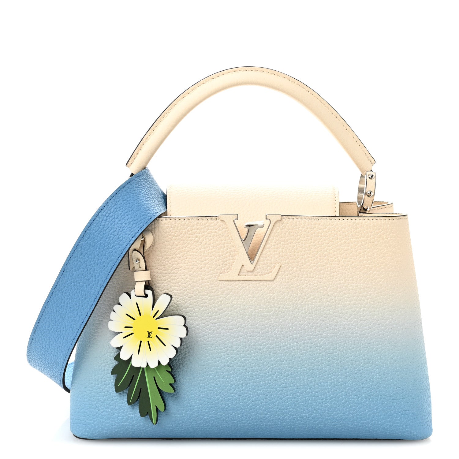 Louis Vuitton Taurillon Capucines MM Gradient Blue