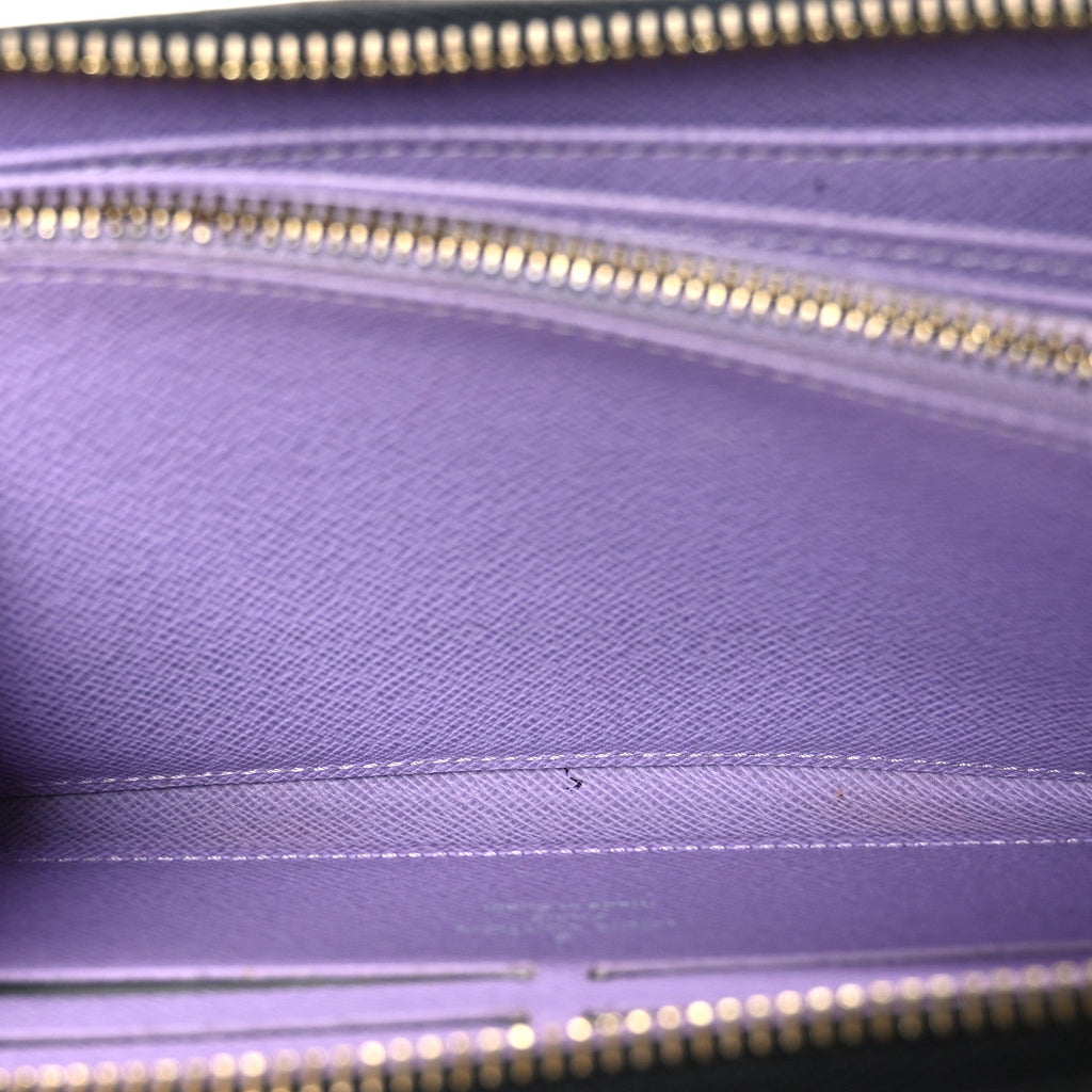 Louis Vuitton Monogram Multicolor Zippy Wallet Black Violet