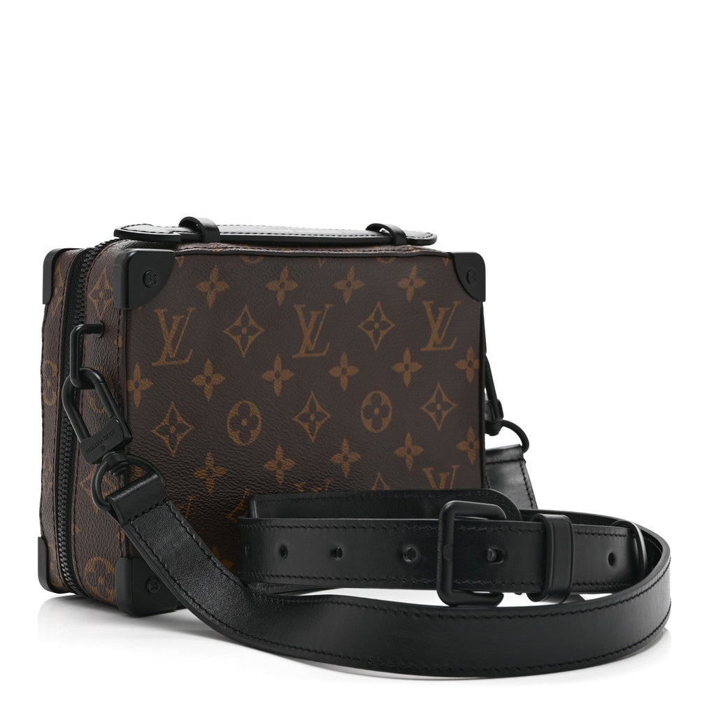 Louis Vuitton Monogram Macassar Handle Soft Trunk Black