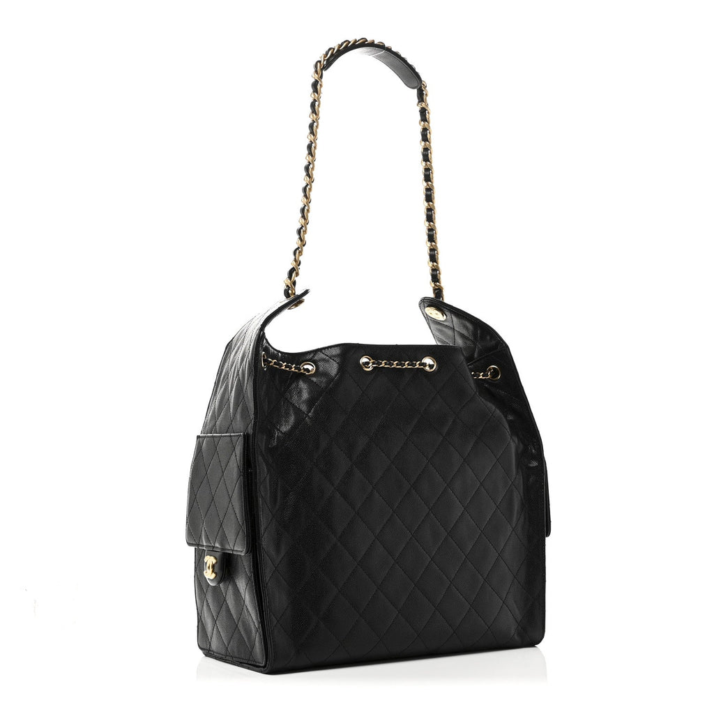 Chanel Caviar Quilted Medium Chanel 25 Handbag Black