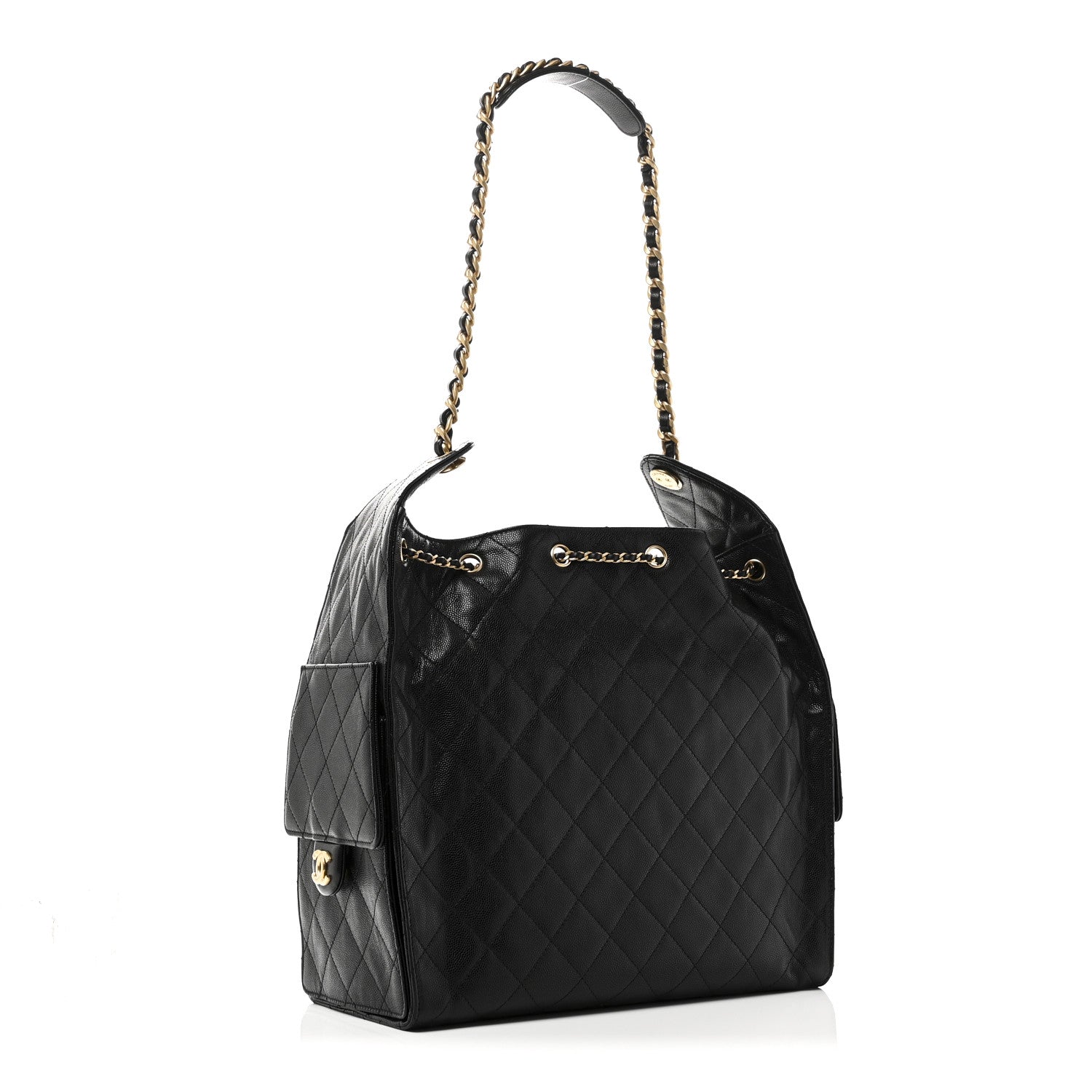 Chanel Caviar Quilted Medium Chanel 25 Handbag Black