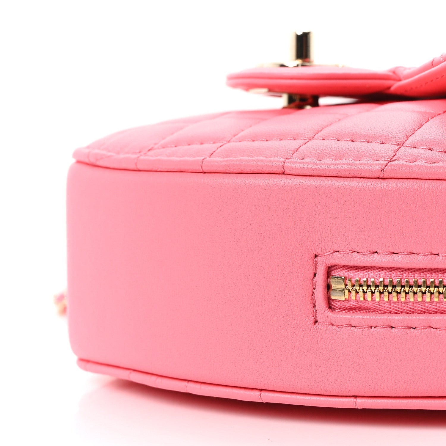 Chanel Lambskin Quilted CC In Love Heart Bag Pink