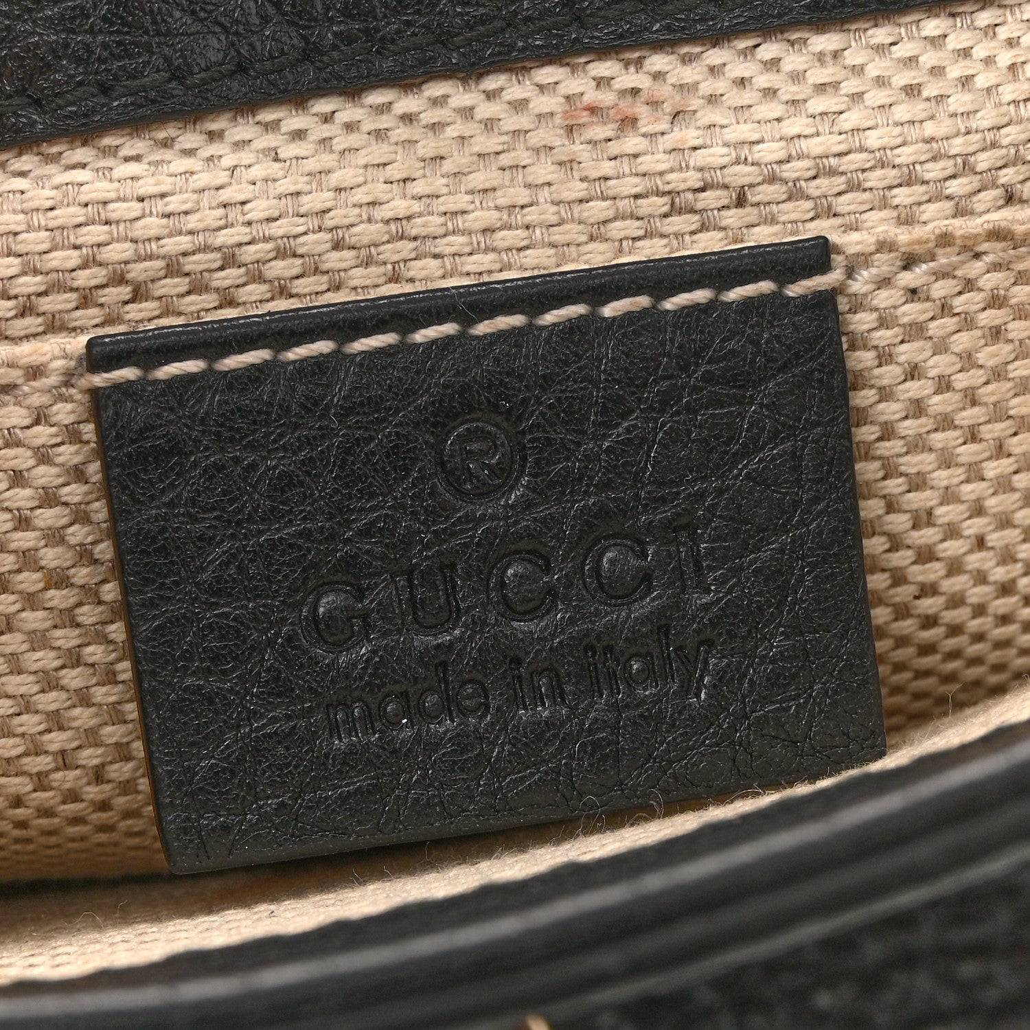 Gucci Pebbled Calfskin Small Soho Flap Crossbody Black