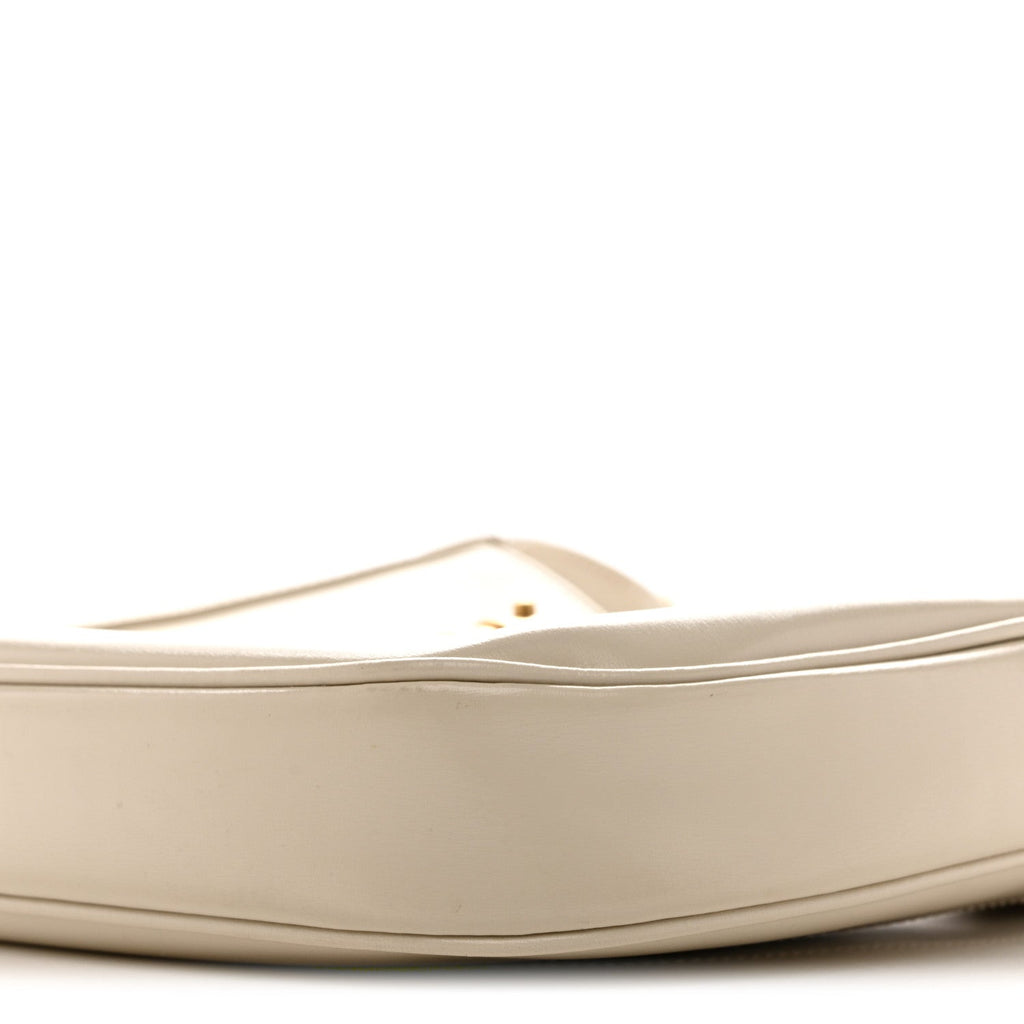 Gucci Boarded Dyana Lux Calfskin Small Jackie 1961 Hobo Mystic White
