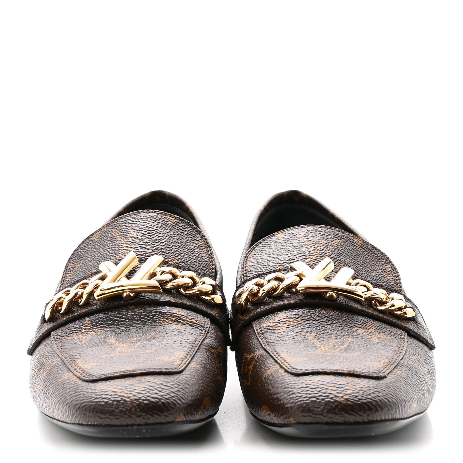 Louis Vuitton Monogram Upper Case Flat Loafer 38.5