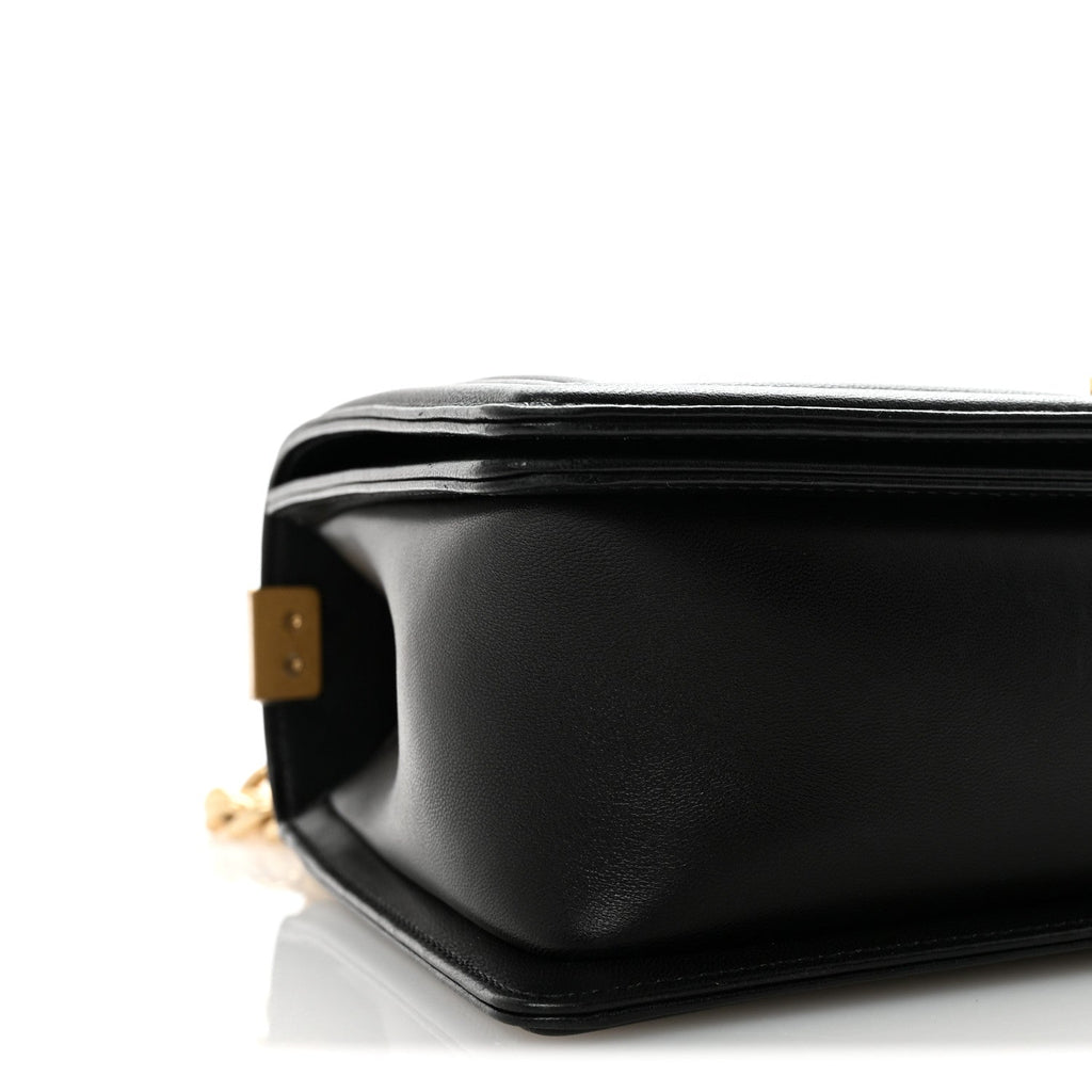 Chanel Lambskin Quilted New Medium Boy Flap Black