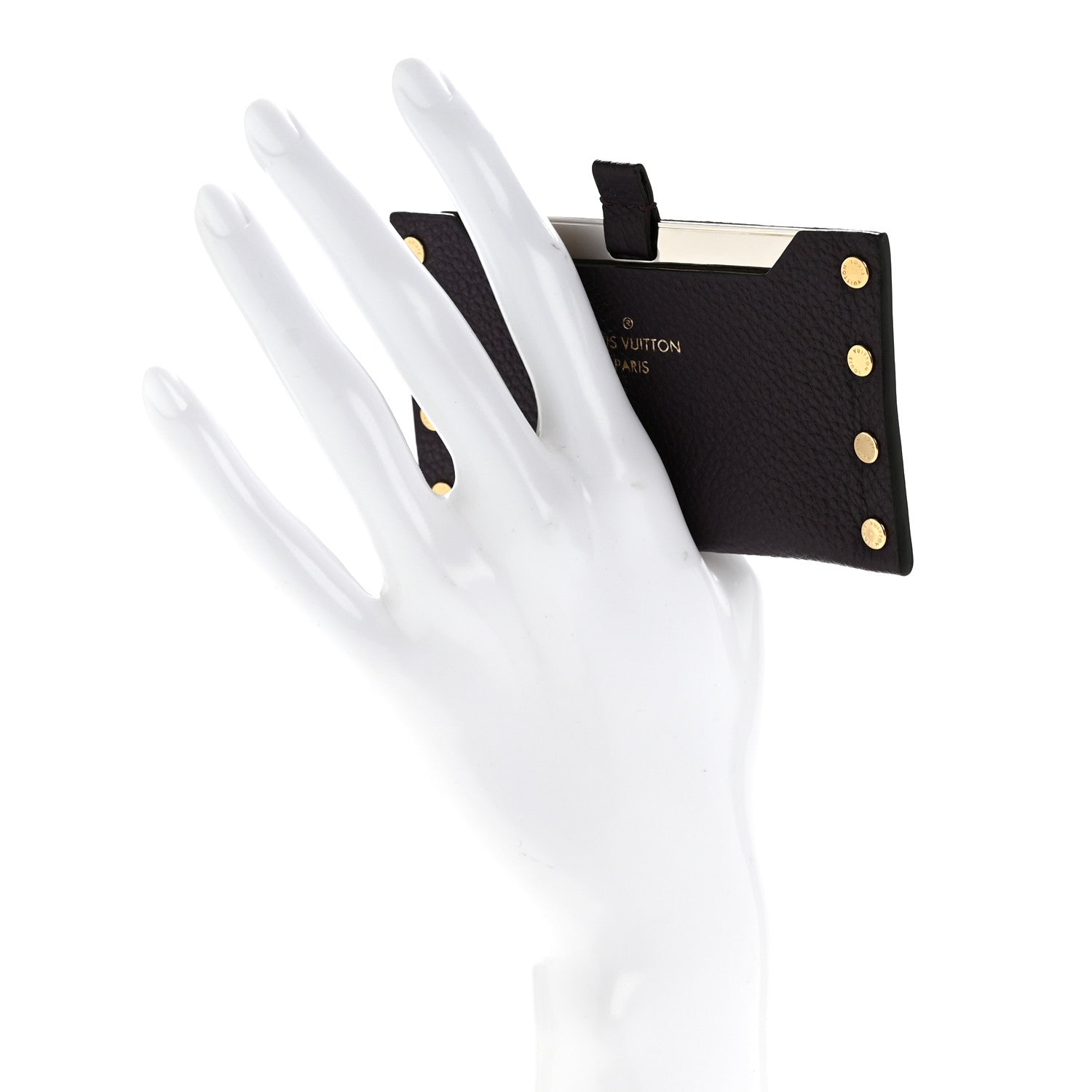 Louis Vuitton Cuir Rivets Mirror Case Quetsche