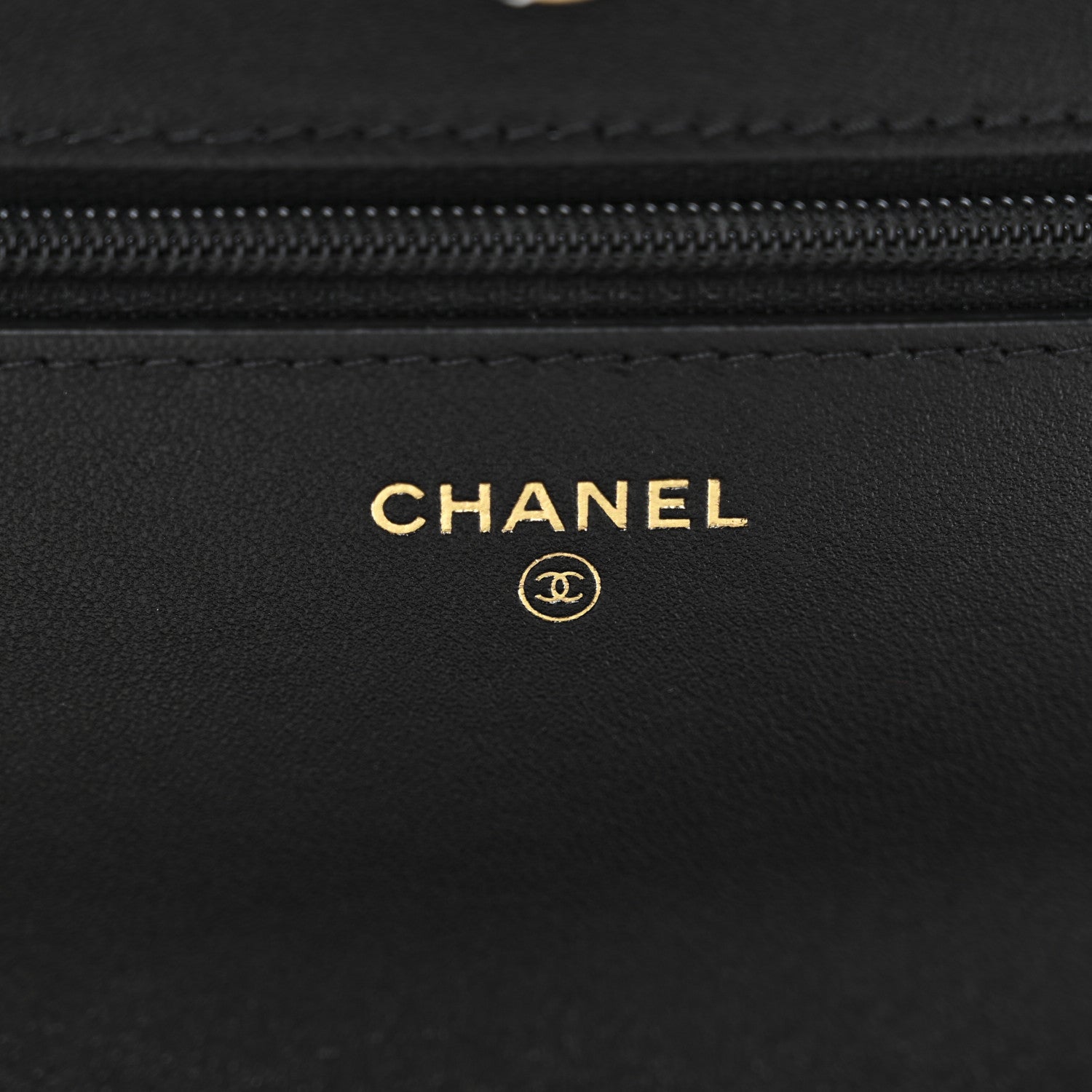 Chanel Lambskin Quilted Chanel 19 Wallet On Chain WOC Black