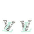 Louis Vuitton Crystal LV Iconic Sweety Earrings Blue