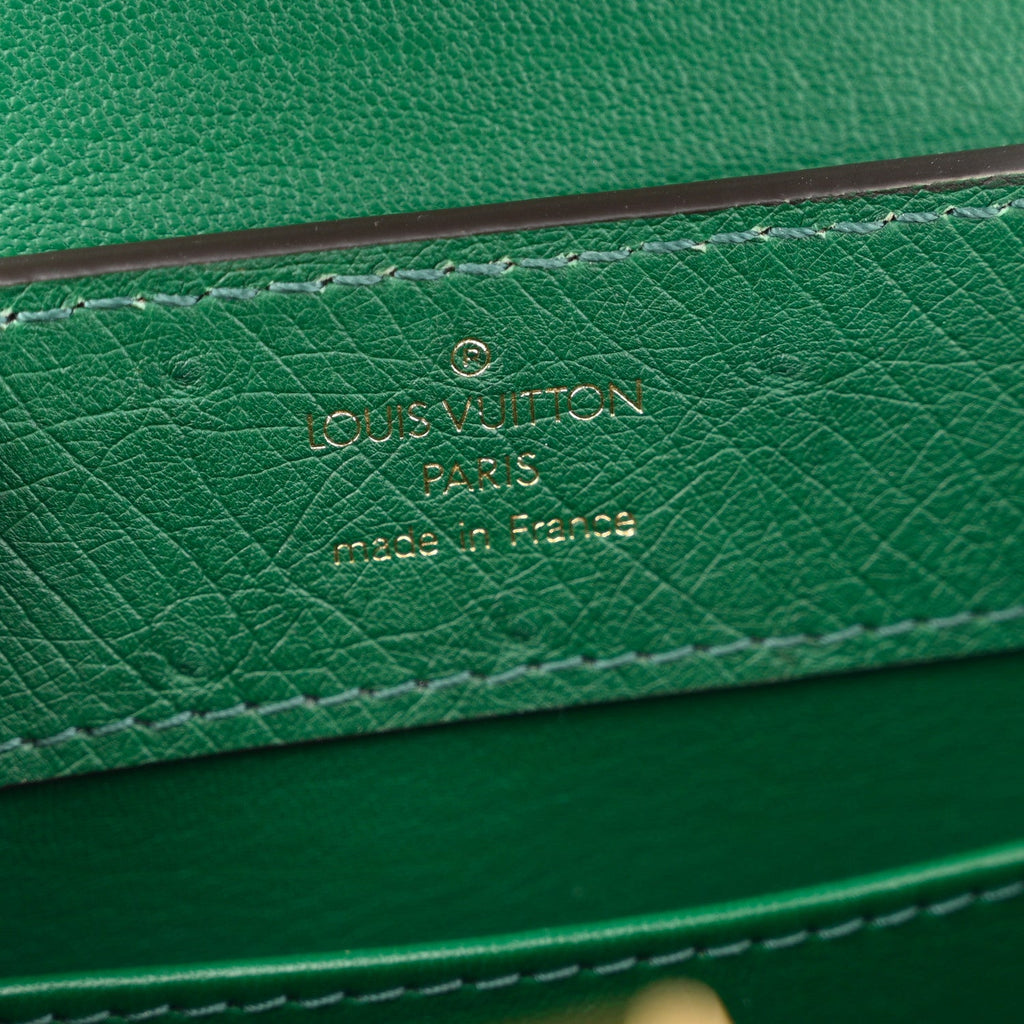 Louis Vuitton Ostrich Capucines Mini Mint