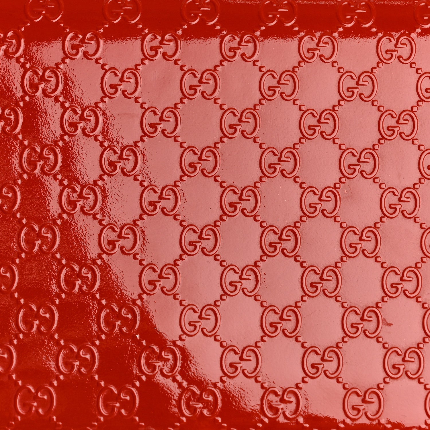 Gucci Patent Microguccissima Small Broadway Clutch Red