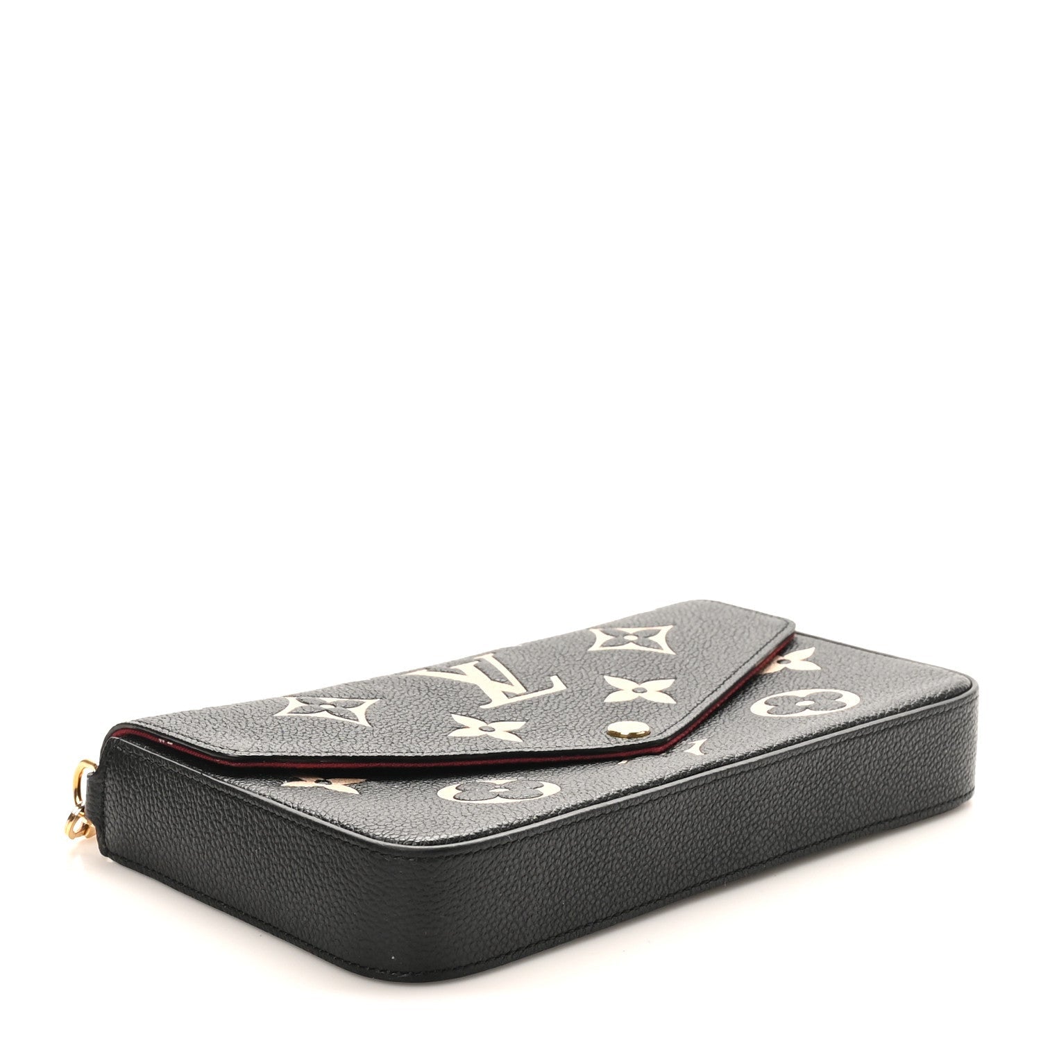 Louis Vuitton Empreinte Monogram Giant Felicie Pochette Black Beige