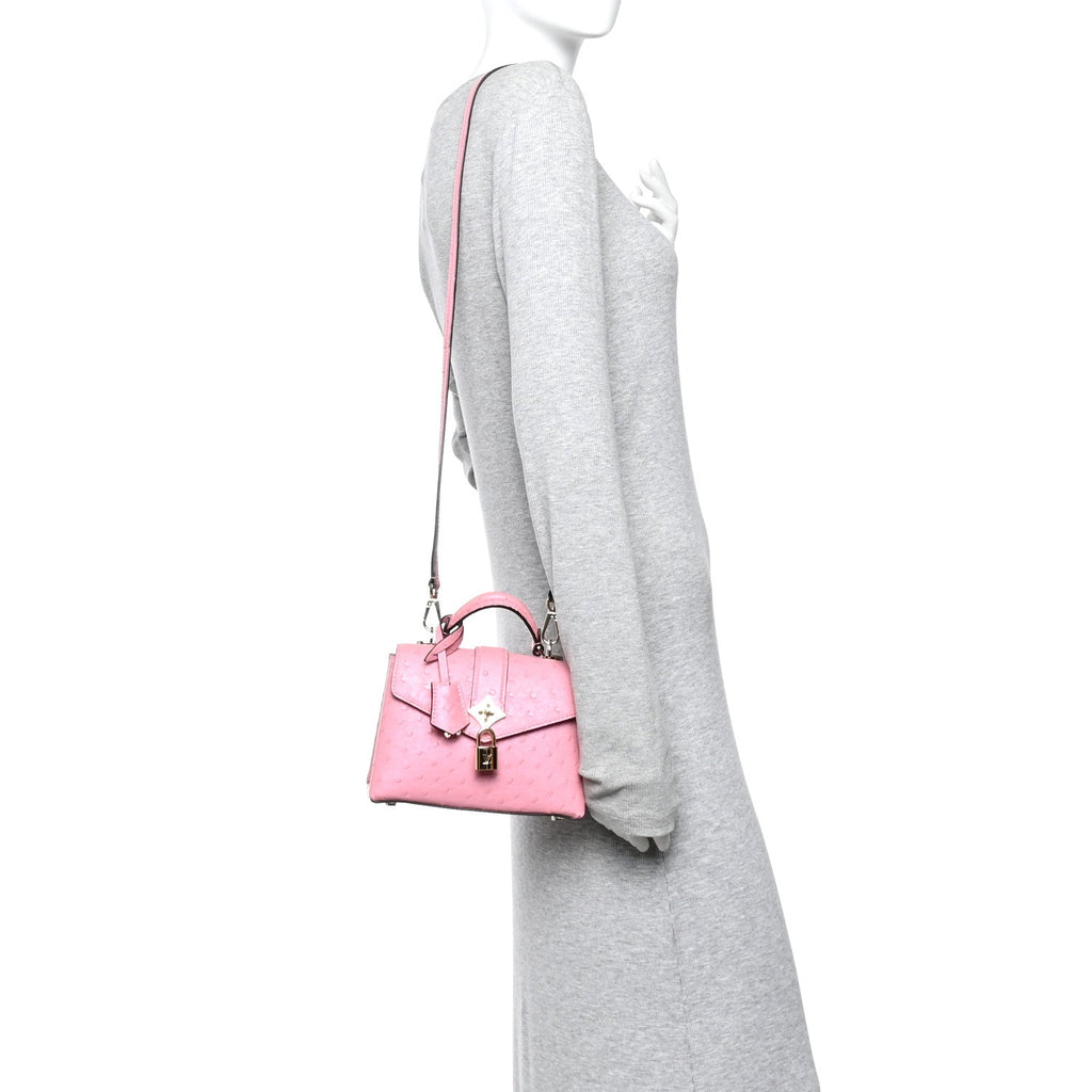 Louis Vuitton Ostrich Rose Des Vents Mini Pink