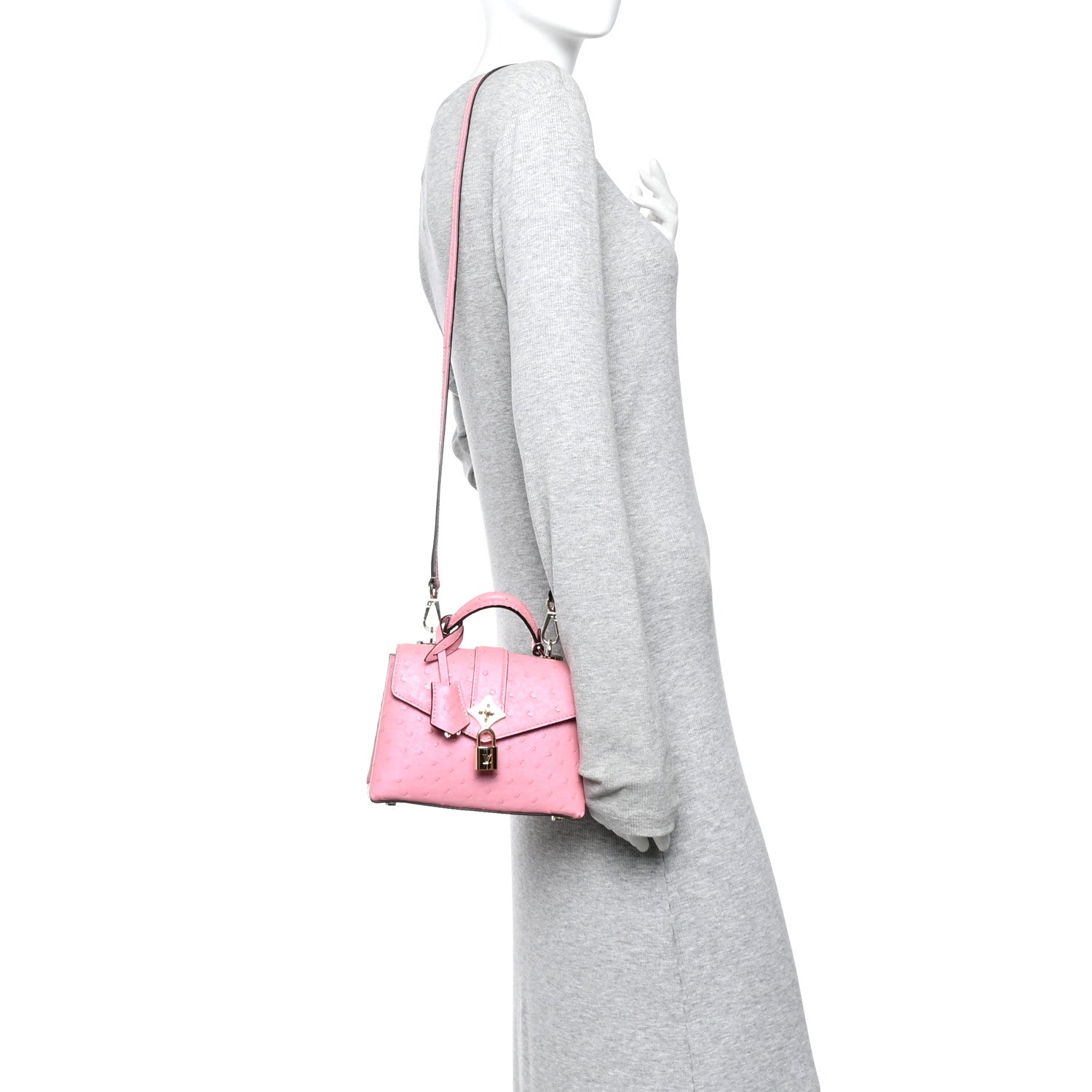 Louis Vuitton Ostrich Rose Des Vents Mini Pink