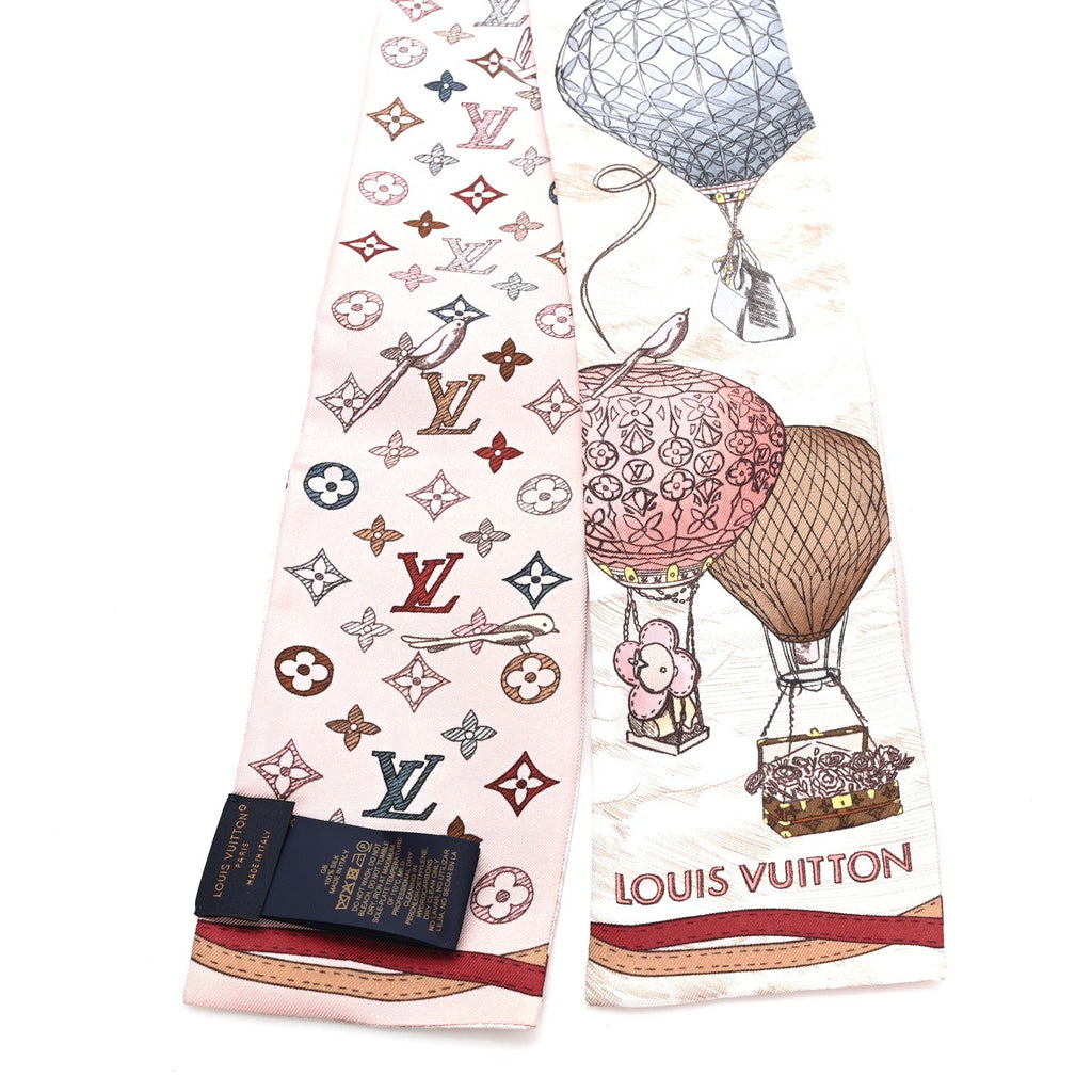 Louis Vuitton Silk Monogram Up And Away Bandeau Rose Clair