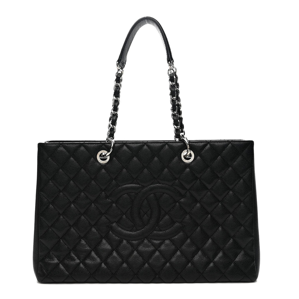 Chanel Caviar Quilted XL Grand Shopping Tote GST Black