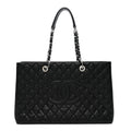 Chanel Caviar Quilted XL Grand Shopping Tote GST Black