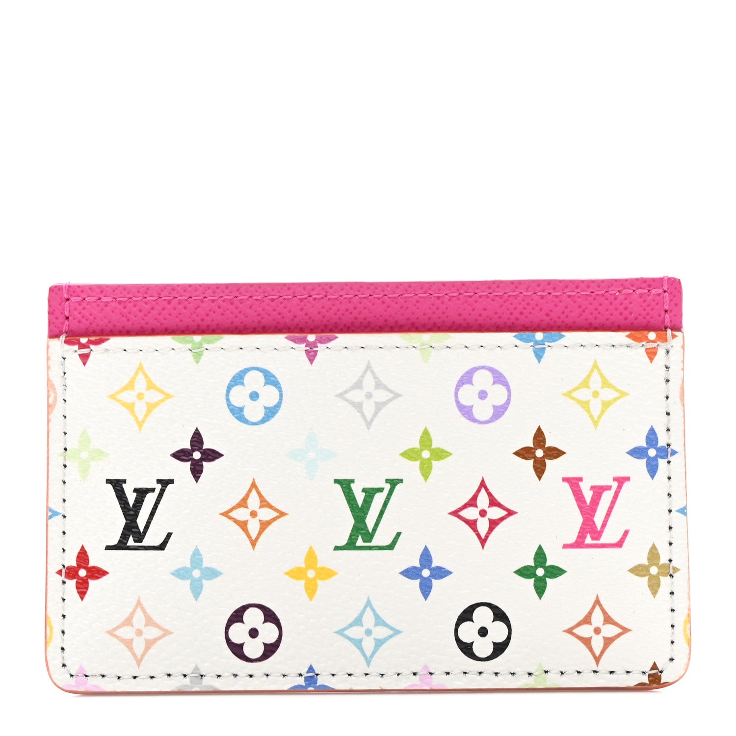 Louis Vuitton LV X TM Monogram Multicolor Card Holder Kawaii Pink