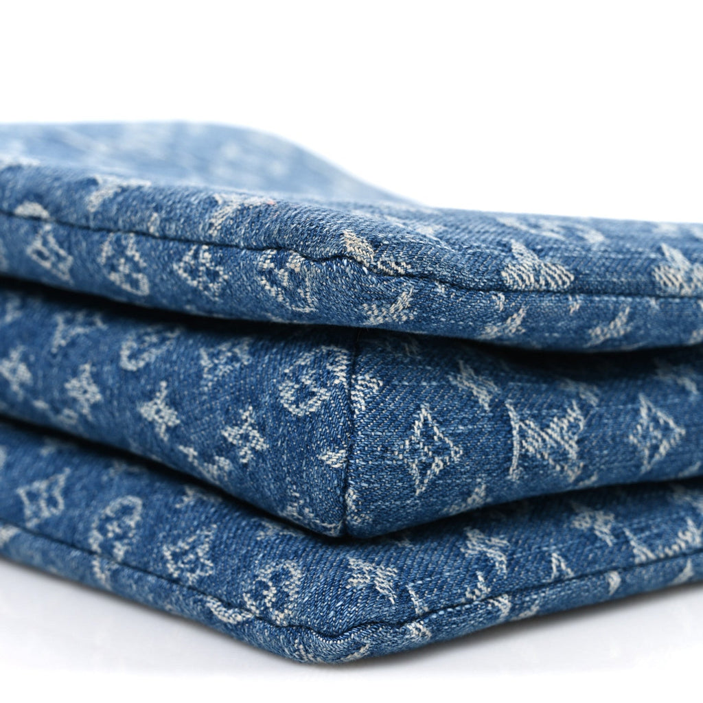 Louis Vuitton Monogram Denim Coussin PM Blue
