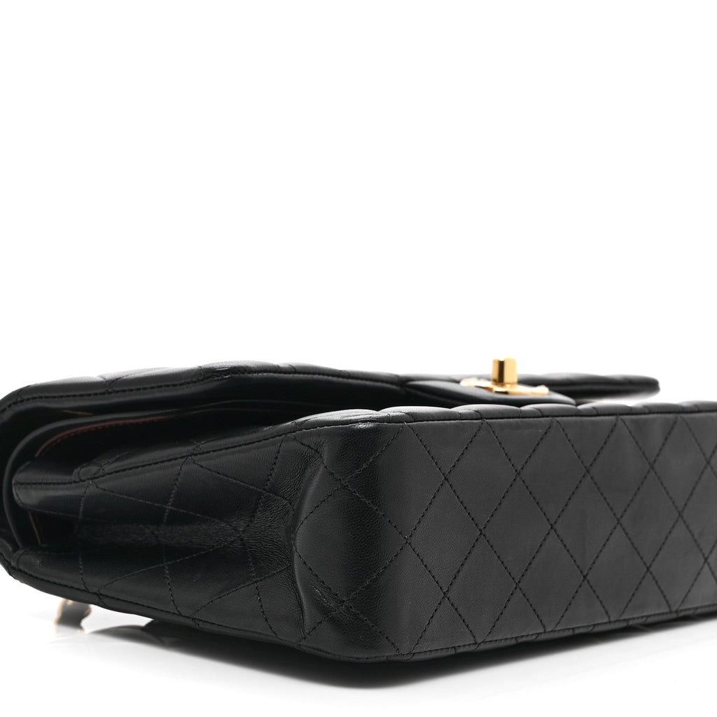 Chanel Lambskin Quilted Medium Double Flap Black