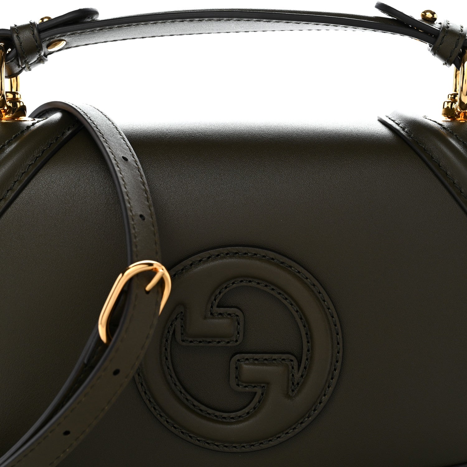 Gucci Arabella Calfskin Medium Blondie Top Handle Bag Luscious Green