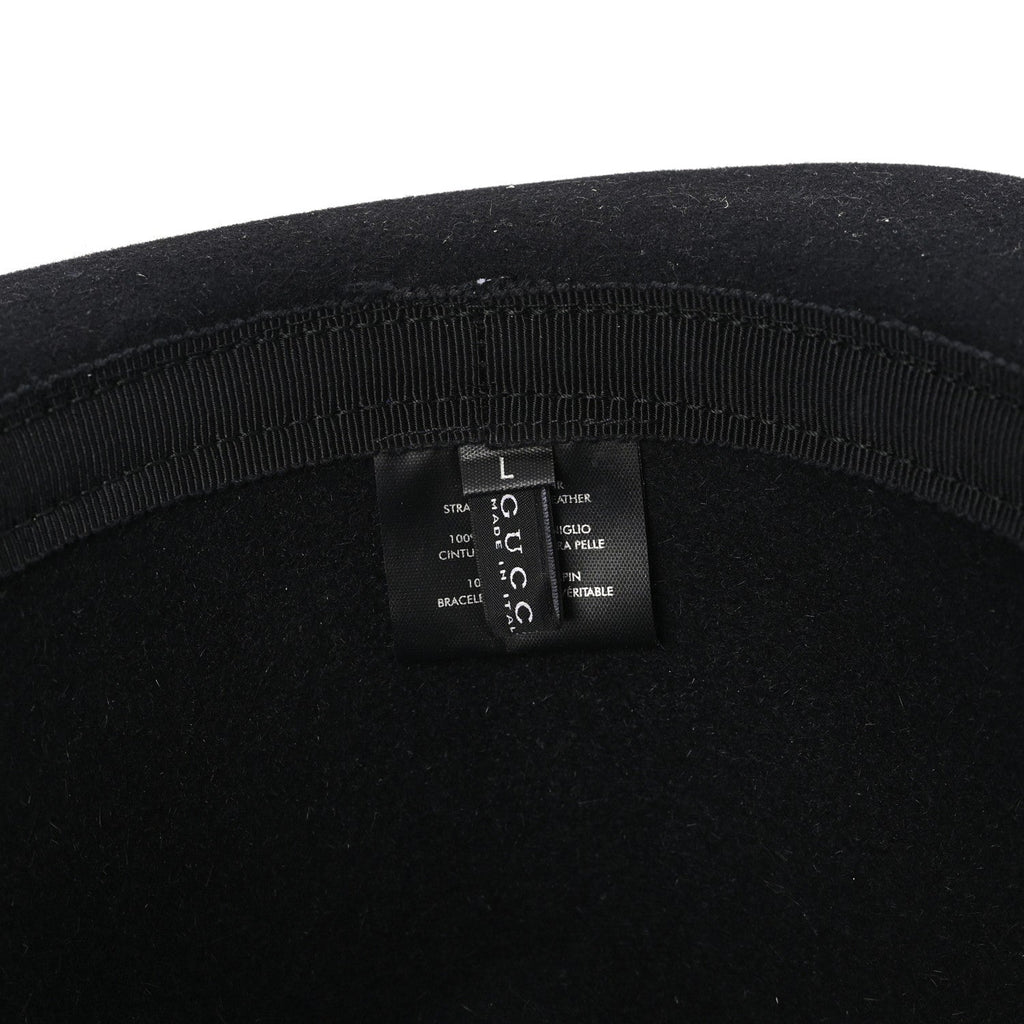 Gucci Felt Horsebit Hat L Black