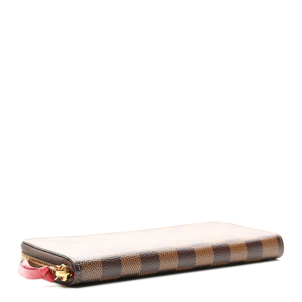 Louis Vuitton Damier Ebene Clemence Wallet Cherry