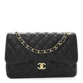 Chanel Caviar Quilted Jumbo Double Flap Black