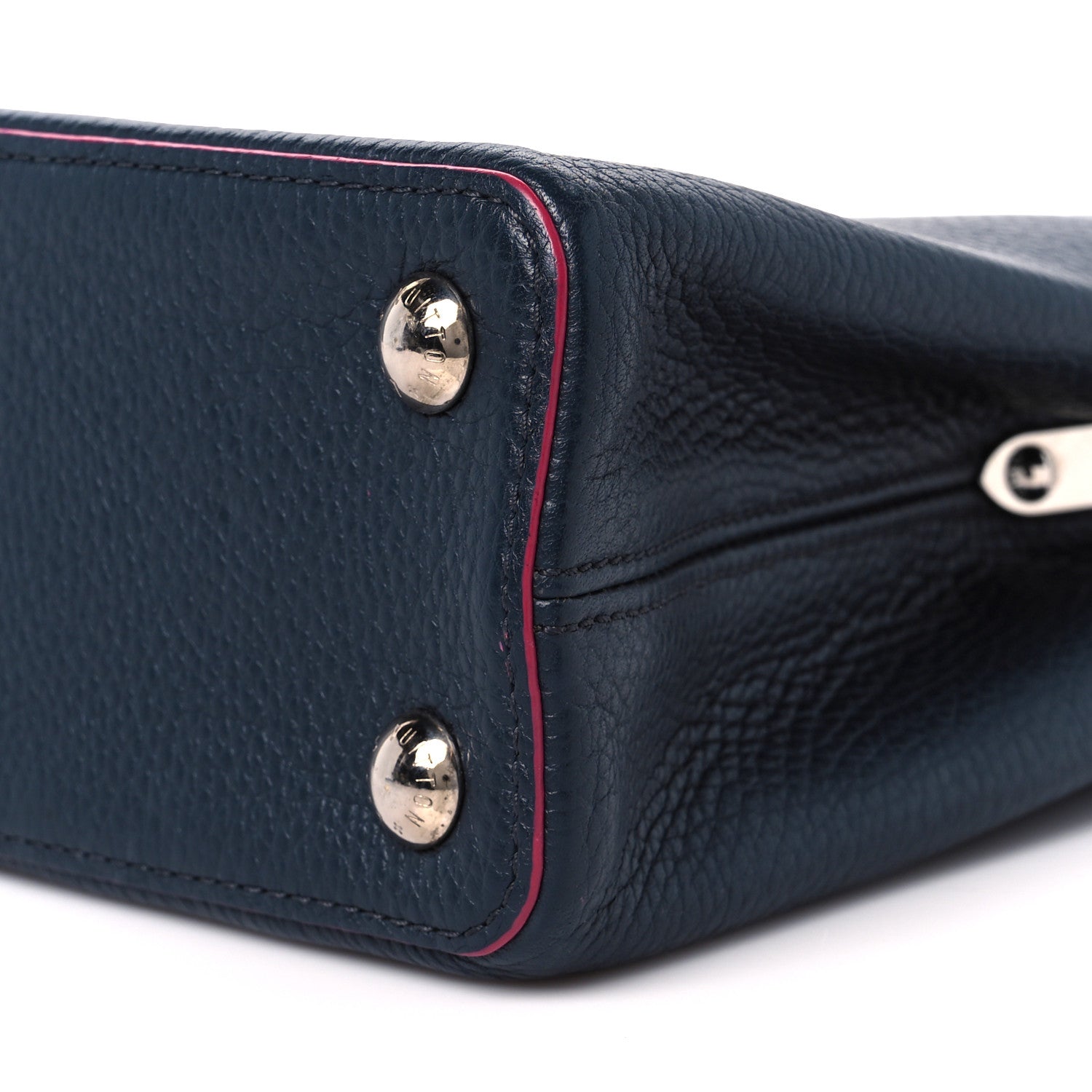 Louis Vuitton Taurillon Capucines BB Marine Rouge