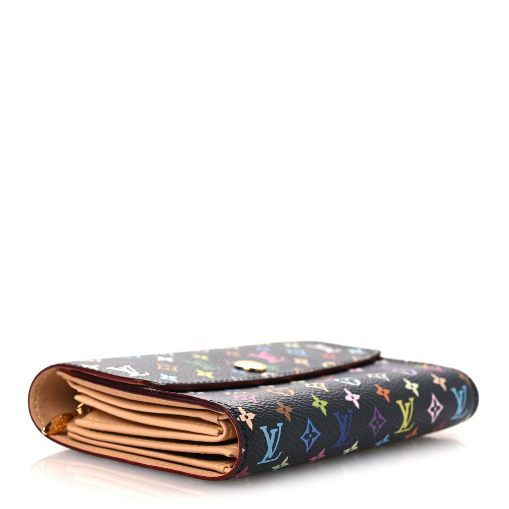 Louis Vuitton Monogram Multicolor Alexandra Wallet Black